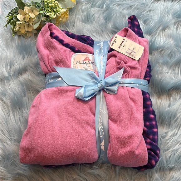 NWT Goodnight Kiss Fleece 3 Piece Pajama Set sz XL - Picture 1 of 4